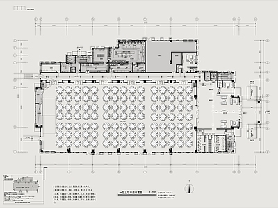 现代酒店 宴会厅平面设计 施工图