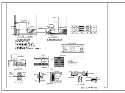电气节点 电缆沟 节点详图 施工图