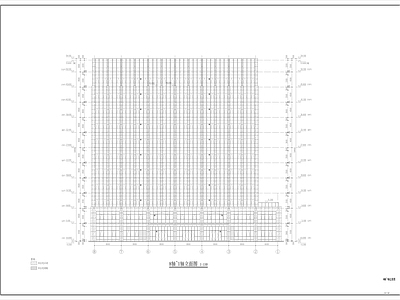 现代办公楼建筑 幕墙立 施工图