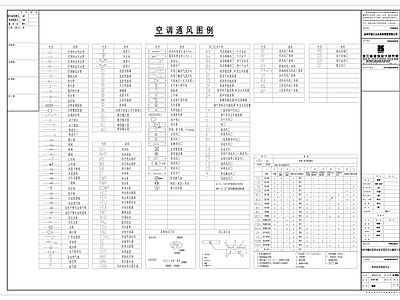 现代图例 空调通风 施工图