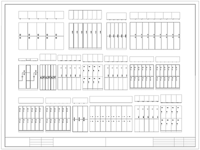 现代柜子 储物柜 更 寄存柜 置物柜 施工图