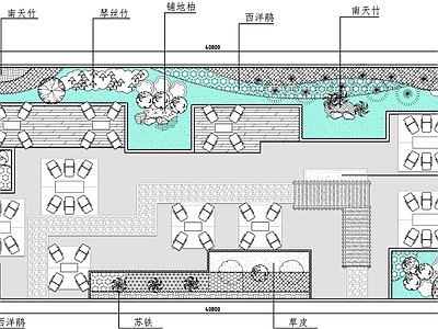 景观平面图 网红露营平面 施工图