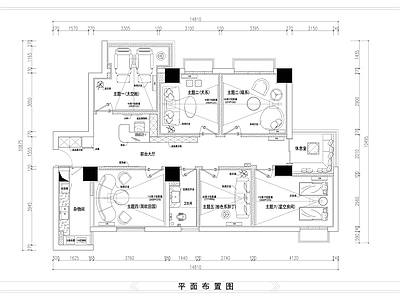 现代电影院 主题私人影院 施工图