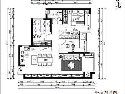 现代轻奢整体家装空间 大平层 施工图