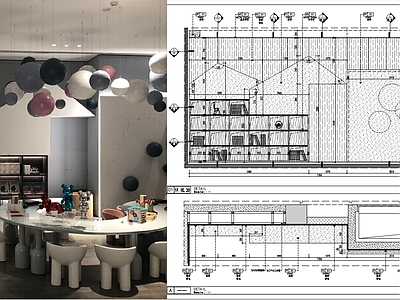 现代儿童房 儿童娱乐空间 大样图 施工图