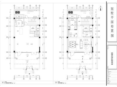 现代整体家装空间 450m²别墅 别墅平面图 别墅 自建房 6层小别墅 施工图