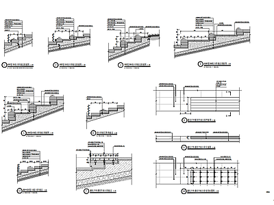 景观节点 各类台阶做法 台阶做法 通用做法 施工图