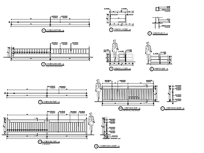 景观节点 围栏做法 围栏做法 施工图