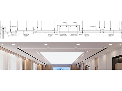 现代吊顶节点 天棚吊顶 施工图