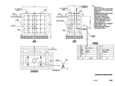 电气节点 交通信号控制主机 控制主机机箱大样 施工图