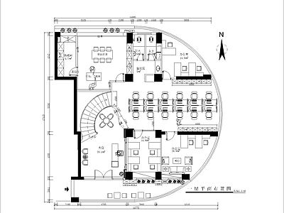 现代轻奢整体办公空间 工装办公空间 办公室 施工图