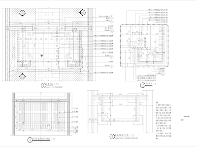 中式亭子 巷道半亭 施工图