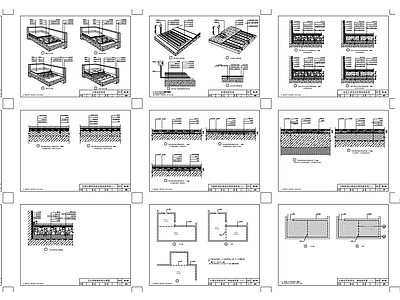 现代新中式地面节点 地暖施工详图 家装节点 槛石节点 路面节点 地台节点 施工图