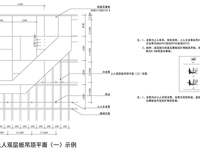 现代新中式吊顶节点 复合粘贴矿棉板 平顶节点 家装节点 矿棉板 石膏板 施工图