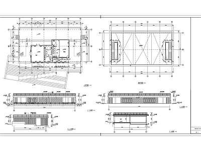 现代办公楼建筑 管理用房 城市阳台 公园配套 滨河建筑 建筑结构给排水 施工图