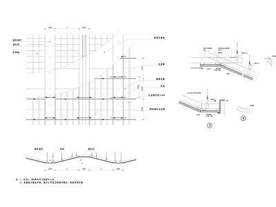 现代吊顶节点 曲线吊顶详图 施工图