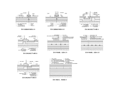 现代地面节点 室内地面做法详图 施工图