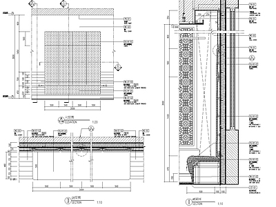 现代家具节点详图 软包 施工图