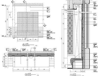 现代家具节点详图 软包 施工图