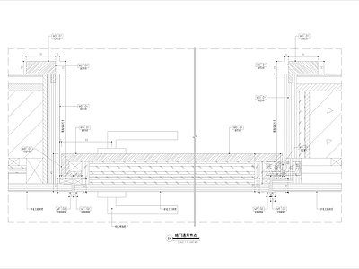 现代门节点 隐形节点 暗节点 施工图