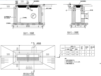 给排水节点详图 单箅式雨水口 雨水口节点 施工图