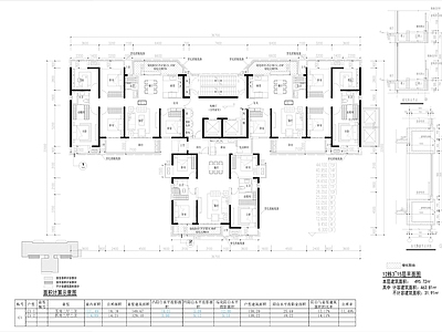 现代住宅楼建筑 一类高层 T3平面 超高层建筑 施工图