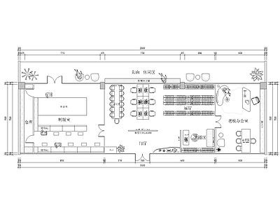 现代办公楼建筑 办公空间设计 施工图