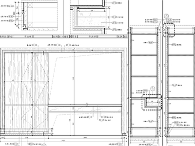 现代家具节点详图 家居墙身及 施工图