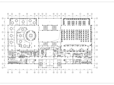 现代食堂 大学餐厅装修图 施工图