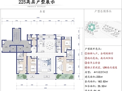 户型优化 高层户型 145 225 洋房户型 185 255 施工图