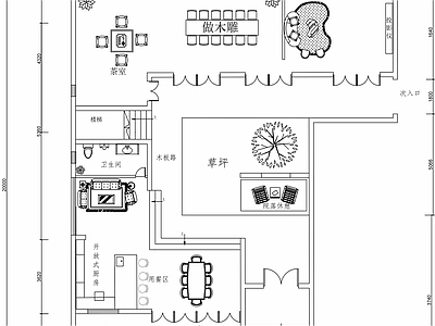 新中式民宿建筑 民宿院落 民族文化 施工图