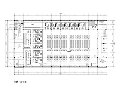 现代其他商业建筑 西安大学食堂 施工图