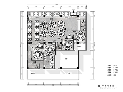 现代新中式中餐厅 湘菜馆 特色餐厅 施工图