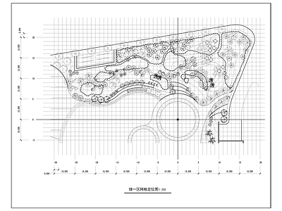 现代公园景观 曲线 施工图