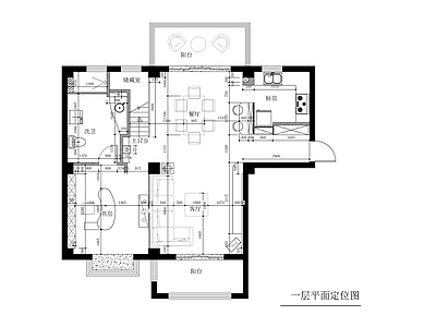 意式欧式整体家装空间 两层小户型室内 大平层 别墅 小户型 施工图