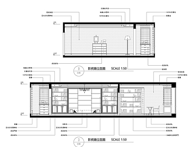 法式欧式整体家装空间 室内工家装立面 别墅 大平层 小户型 施工图