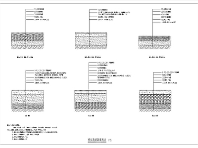 景观节点 景观断面详图 施工图