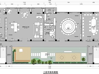 现代办公景观 景观 施工图