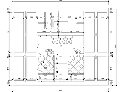 现代住宅楼建筑 立面图 施工图