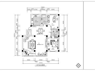 现代新中式整体家装空间 复式现代室内 大平层 小户型 别墅 施工图