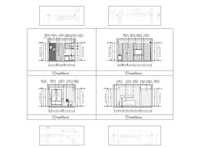 现代住宅楼建筑 立面图 施工图