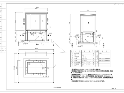 电气节点 箱变接地大样 施工图