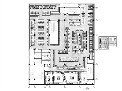 现代中餐厅 快餐店 施工图