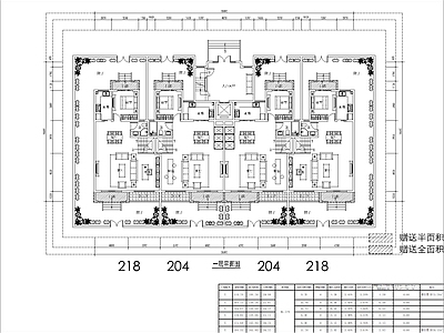 现代住宅楼建筑 园洋房 退台洋房 错复式洋房 多面积段 方案平面 施工图