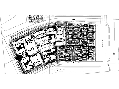 现代住宅楼建筑 总图设计 施工图