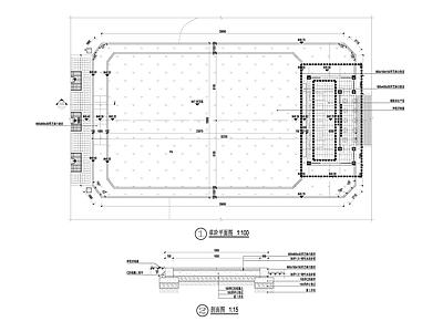 现代公园景观 草阶 施工图