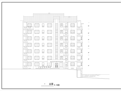 现代住宅楼建筑 人才公寓 施工图