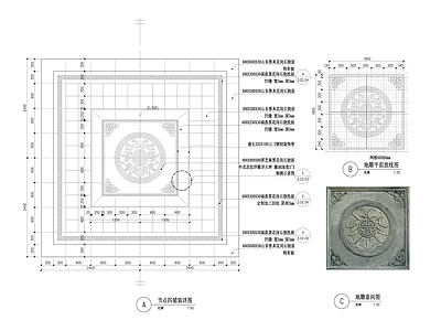 中式铺装图库 地面 施工图