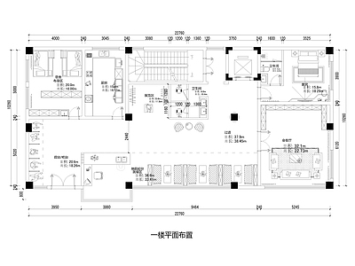 现代民宿 四层民宿 平面布局 施工图