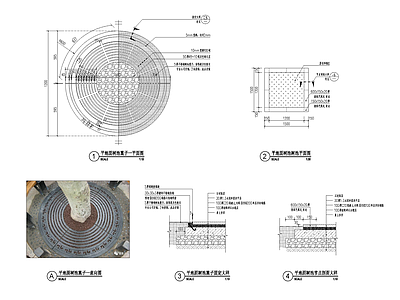 现代树池图库 池篦子 施工图